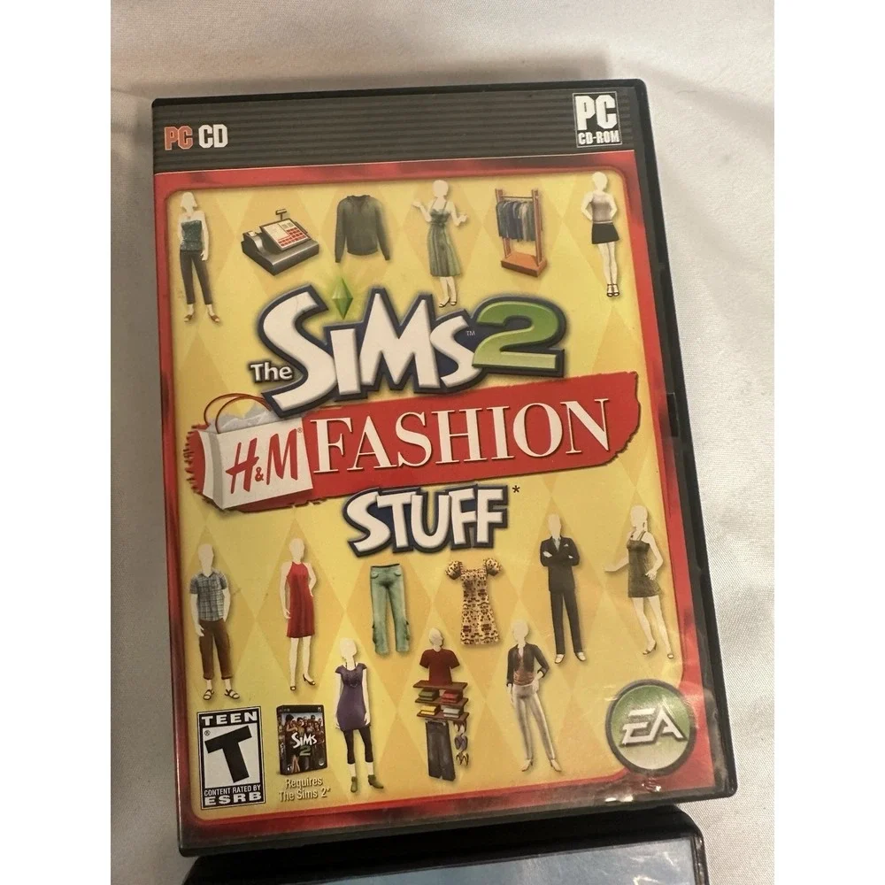 The Sims 2 PC 4 Expansion Packs Bundle Seasons Nightlife Pets H&M Fashion Stuff